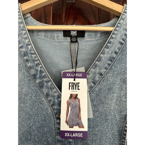 Frye Denim Dress Women Size XXL NWT - Western Chic, Costal Cowgirl - Picture 4 of 4